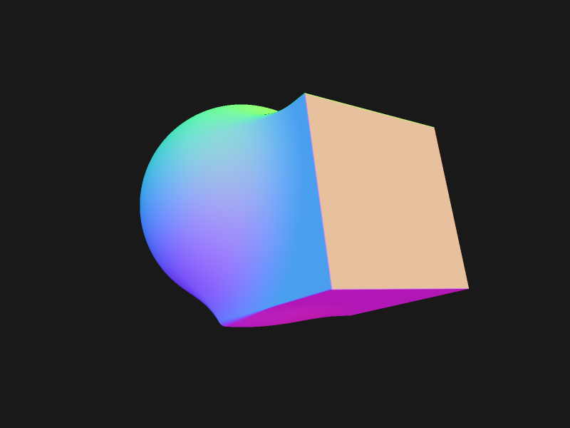 Example of rendering normals