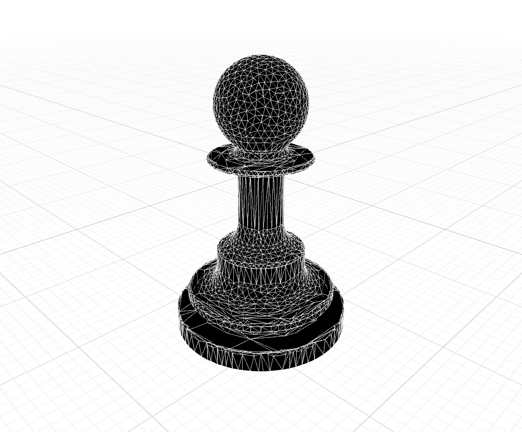Chess pawn mesh